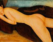 Nu couche de dos (Reclining Nude from the Back) - 阿米地奥·莫迪里阿尼